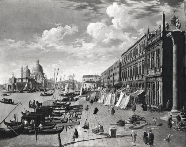 Christie's — Anonimo - sec. XVIII - Veduta di Venezia con il Molo dalla Piazzetta verso punta della Dogana — insieme